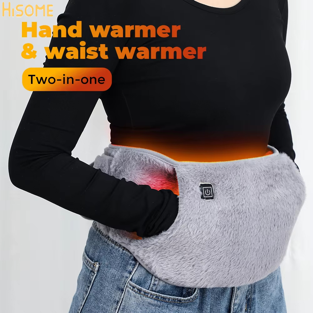 Hand Warmer Electric - 電気加熱腹部ベルト調節可能なウエスト加熱療法月経痛腰痛緩和子宮ハンドウォーマー冬