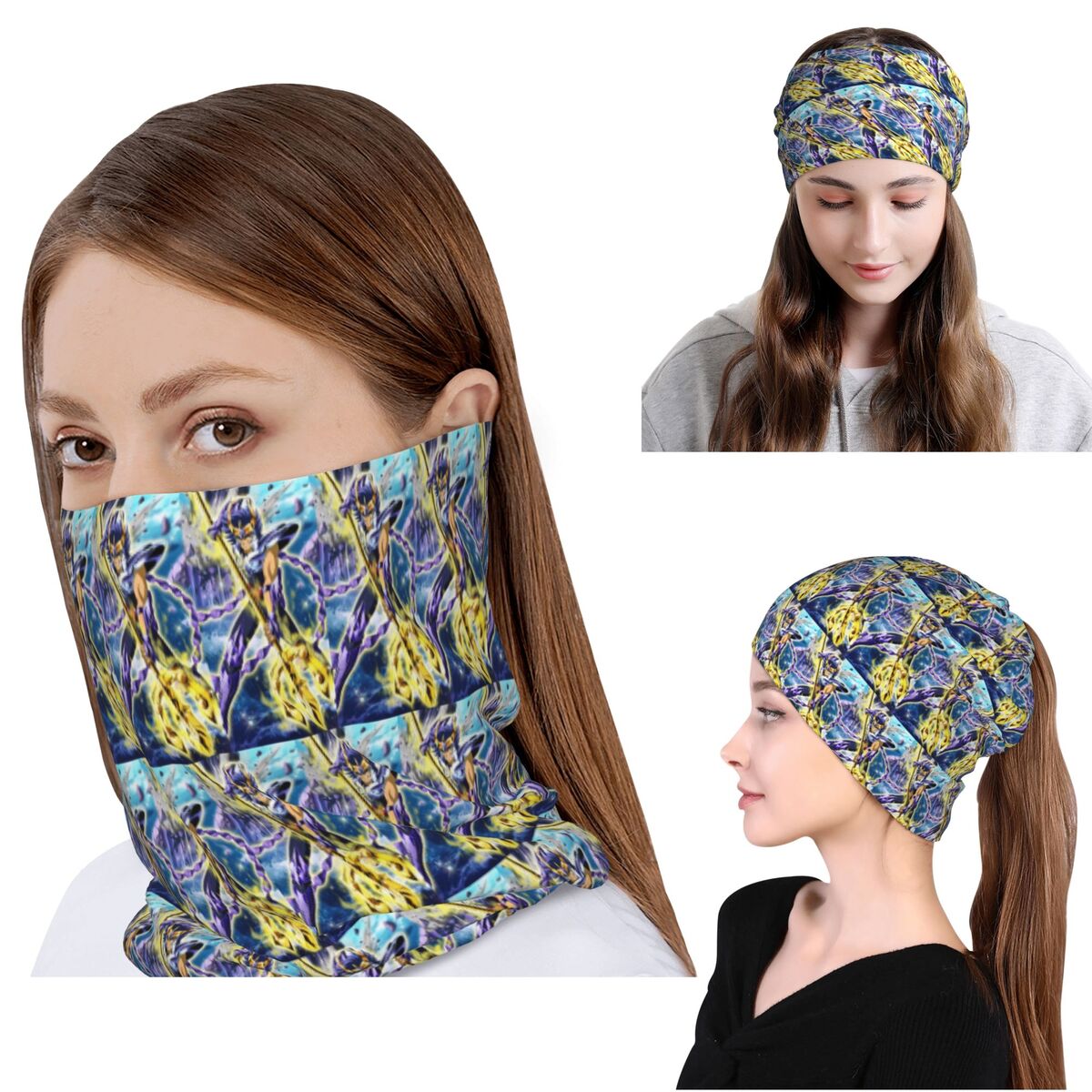 Knit Beanie Hat Warm - アニメ十二支騎士団フェニックスイッキーバンダナネックゲイターラップスカーフ暖かいバラクラバビーニーハットユニセックス大人用オールシーズン
