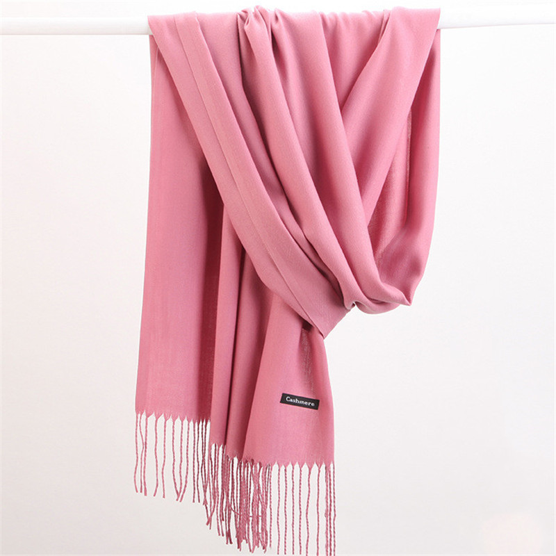 ファッションソリッドカラー 2023 女性スカーフ冬ヒジャー - Shawl Wrap Winter のレビューと価格