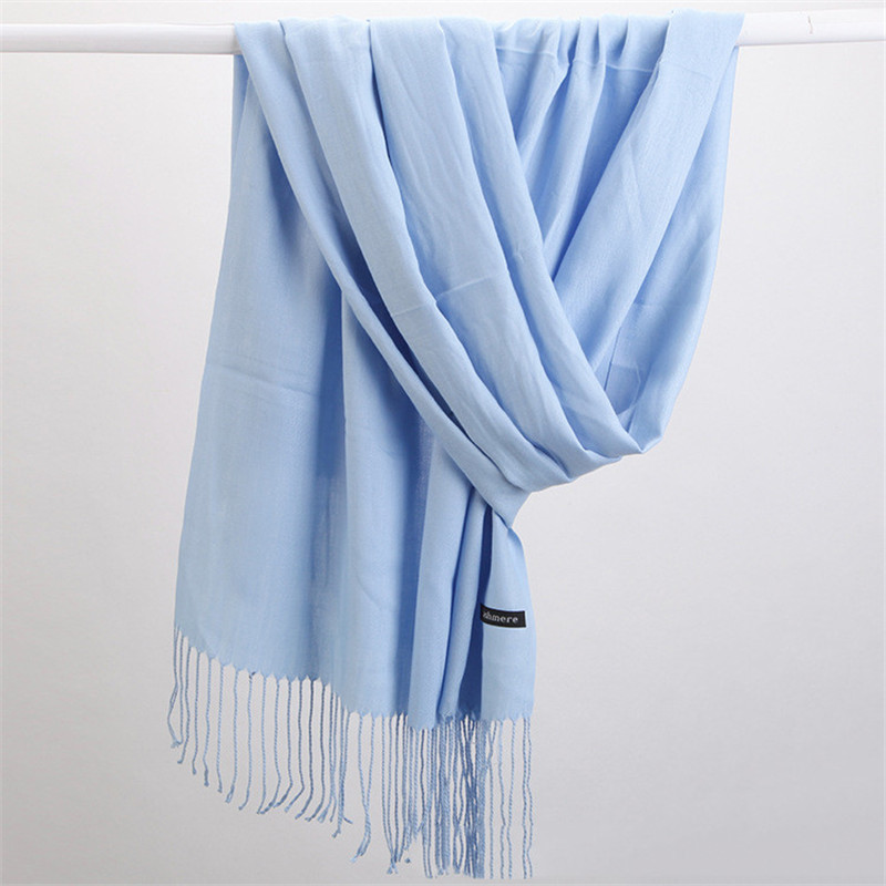 ファッションソリッドカラー 2023 女性スカーフ冬ヒジャー - Shawl Wrap Winter のレビューと価格