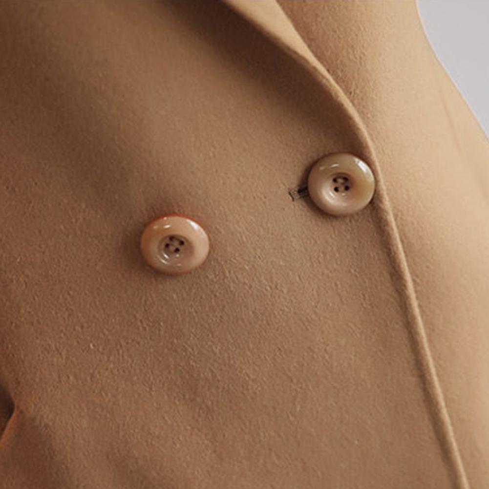 2025年 エレガントな女性用ウールコート ノッチドラペル  - Wool Coat Peacoat のレビューと価格