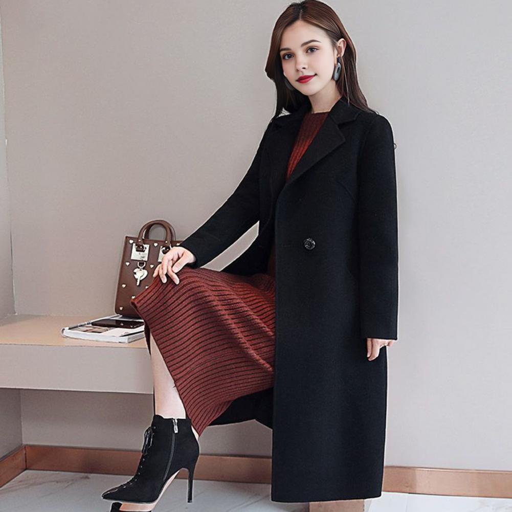 レディースウールコート 無地 ロングジャケット レディースウ - Wool Coat Peacoat のレビューと価格