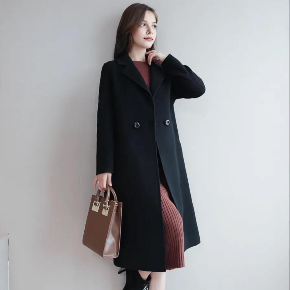 レディースウールコート 無地 ロングジャケット レディースウ - Wool Coat Peacoat のレビューと価格