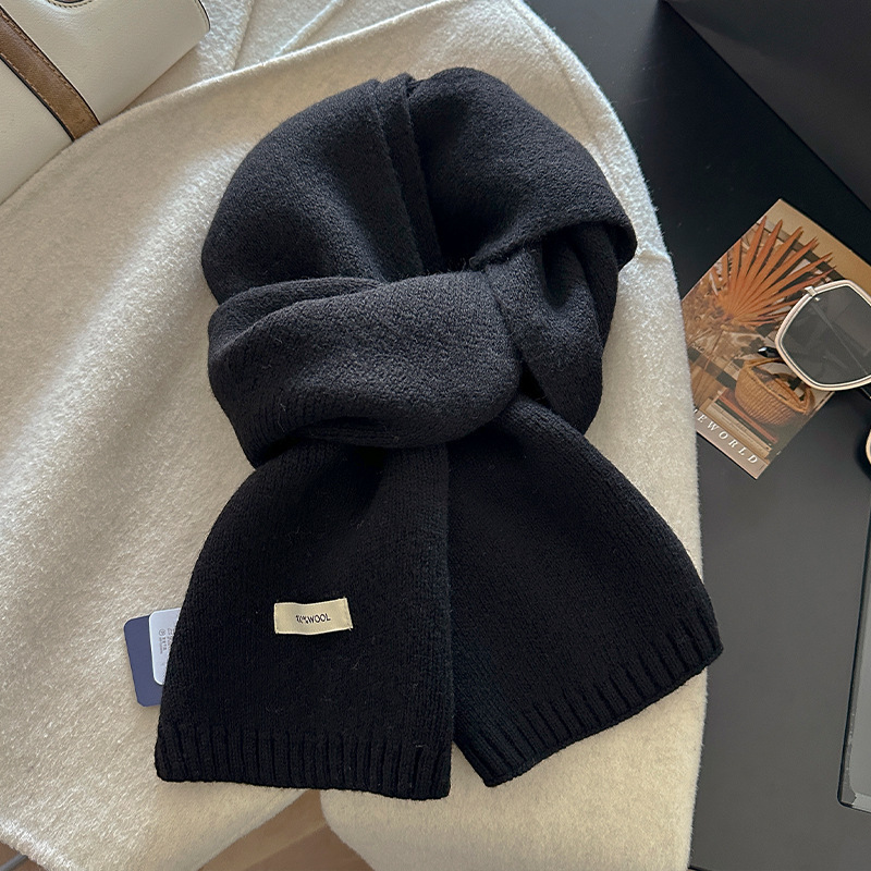 100%ウールスカーフ 男女兼用 無地 冬用 暖かく厚手で柔 - Wool Scarf Men のレビューと価格