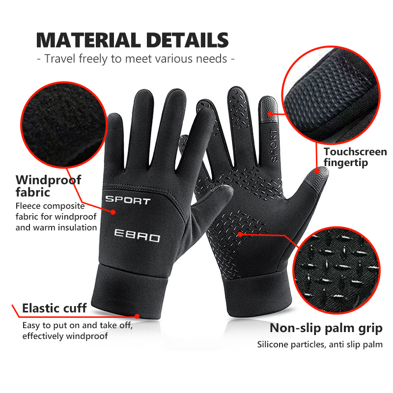 防水冬用暖かい手袋サーマルフィンガータッチスクリーン手袋 E - Touch Screen Gloves のレビューと価格