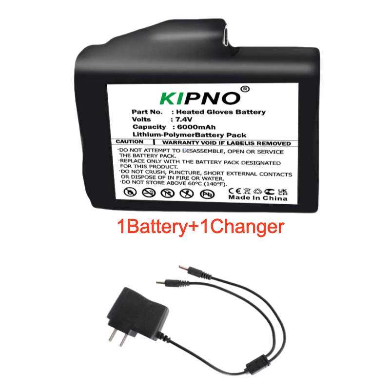加熱手袋用バッテリー 7.4V 6000mAh ポリマーリチ - Heated Vest Battery のレビューと価格