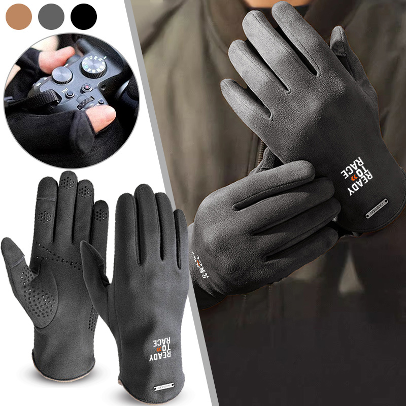 レーデイ・トゥ・レース用バイクグローブ、屋外用厚手防風タッチ - Touch Screen Gloves のレビューと価格