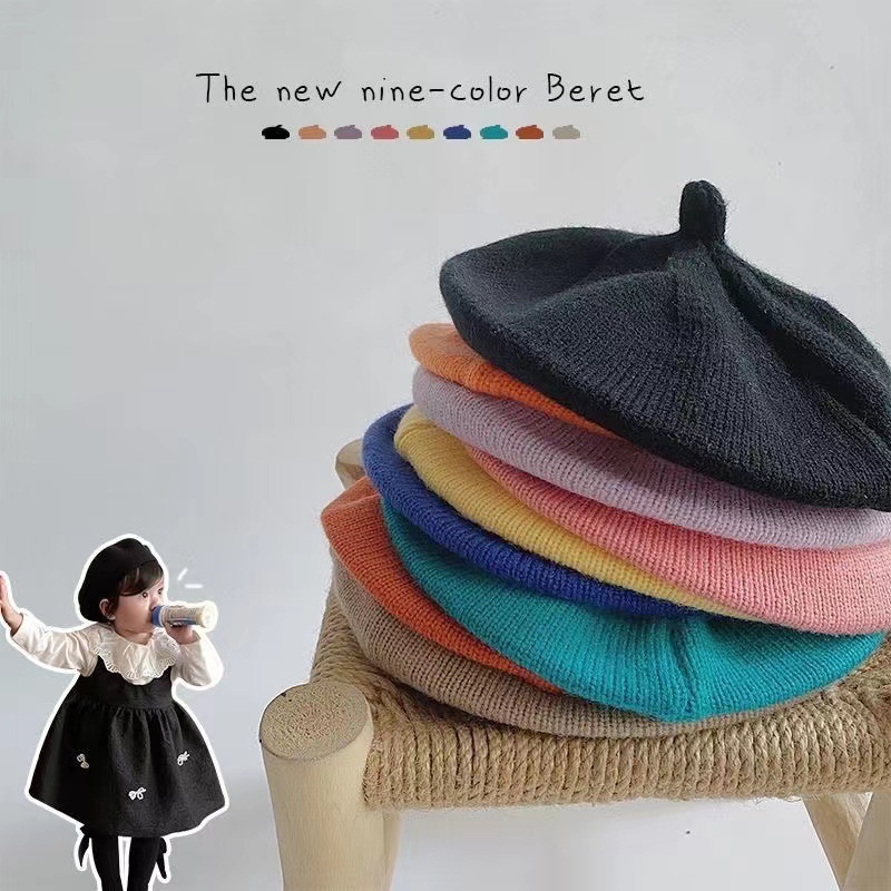 新入荷 ニットベビーベレー帽 幼児ファッション フレンチスタ - Knit Beanie Hat Warm のレビューと価格