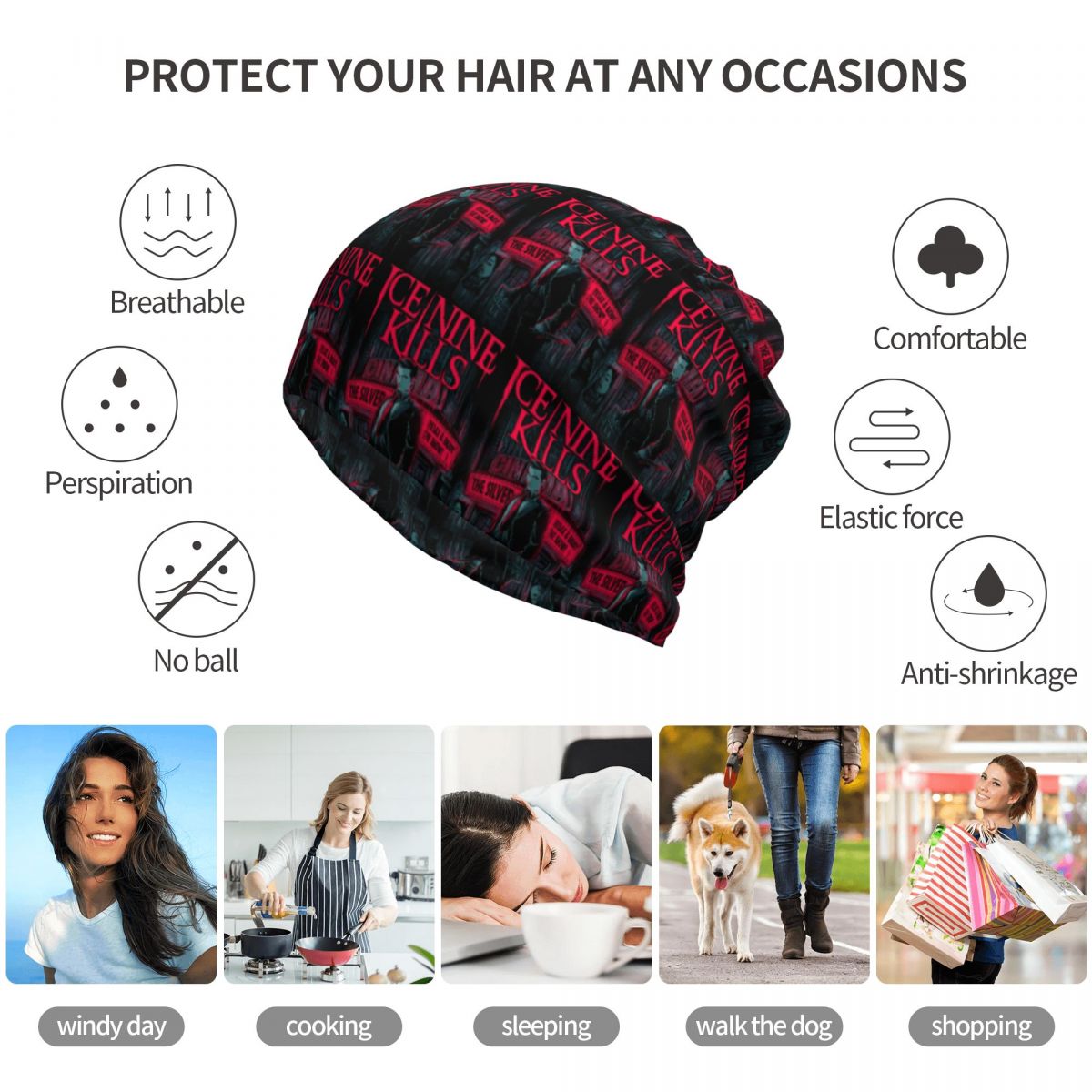 Ice Nine Kills The Silver Scre - Knit Beanie Hat Warm のレビューと価格