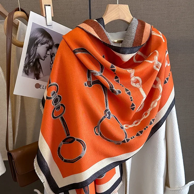 2024 高級暖かいパシュミナショール女性スカーフ厚い冬旅行 - Cashmere Pashmina Wrap のレビューと価格