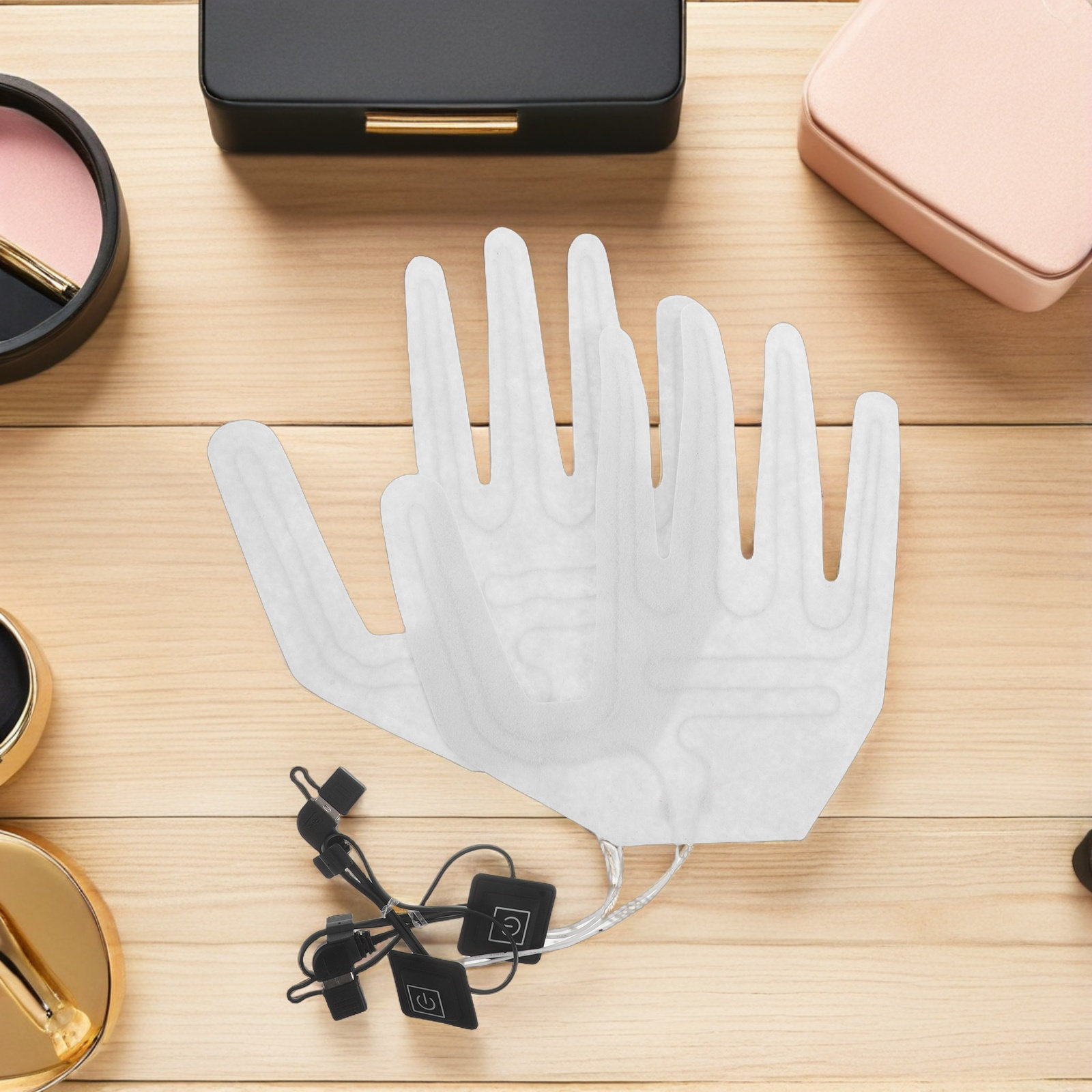 2個入りフルフィンガー電熱グローブヒーティングパッド、充電式 - Hand Warmer Electric のレビューと価格
