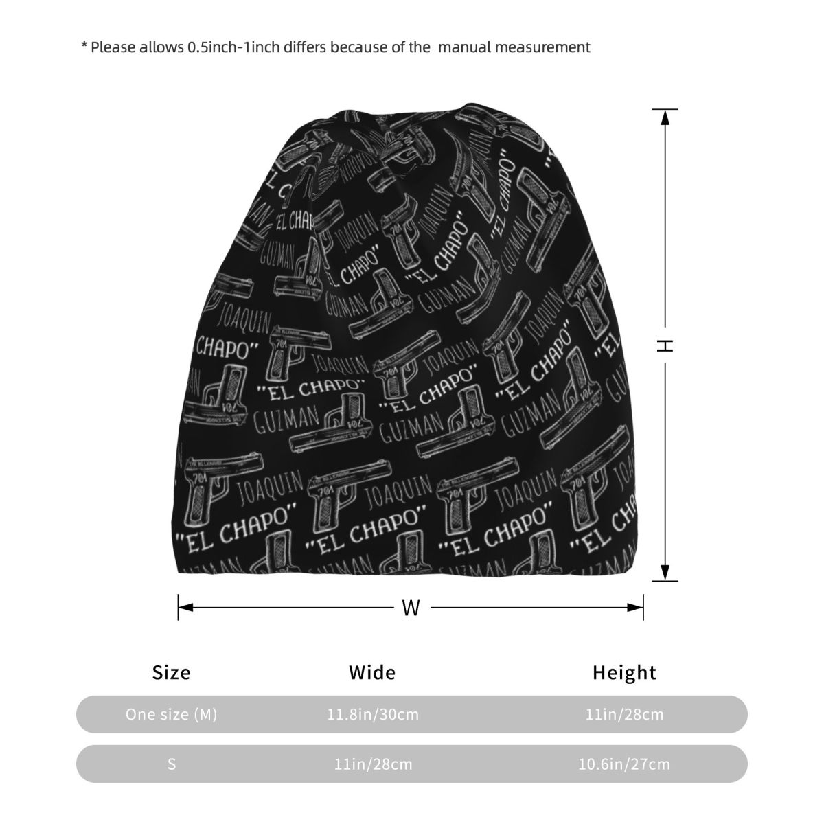 ホアキン・エル・チャポ・グスマン ナルコス犯罪テレビ パブロ - Knit Beanie Hat Warm のレビューと価格